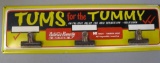 TUMS FOR THE TUMMY DISPLAY SIGN/RACK