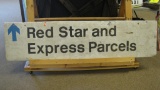 RED STAR EXPRESS PARCELS SIGN
