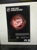 NHL RED WINGS NEON CLOCK