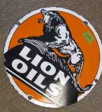 LION OILS SIGN