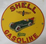 SHELL GASOLINE PUMP PLATE