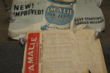 2 AMALIE ADVERTISING POSTERS