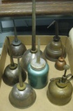 8 ASSORTED OILER CANS