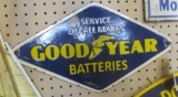 GOOD YEAR BATTERIES ADVERTISING SIGN