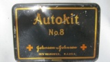 JOHNSON AND JOHNSON AUTO KIT TIN