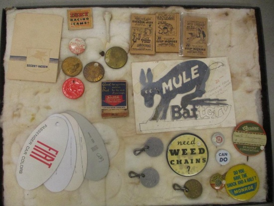 SHADOW BOX WITH COLLECTABLE ITEMS
