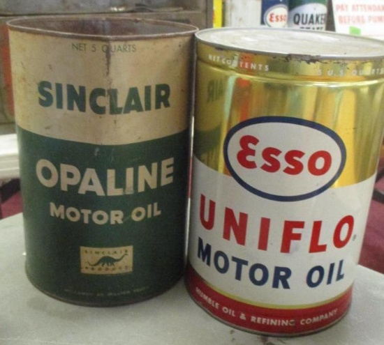 LOT OF 2 AUTOMOTIVE CANS