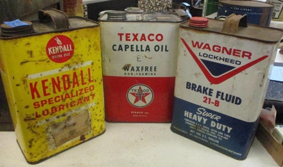 LOT OF 3 AUTOMOTIVE CANS