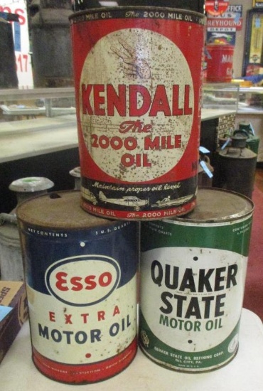 LOT OF 3 AUTOMOTIVE CANS