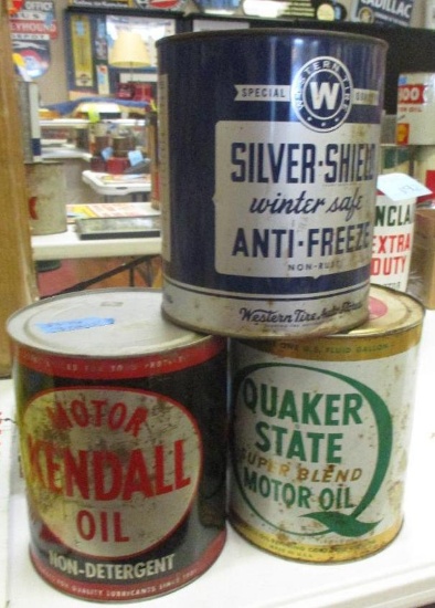 LOT OF 3 AUTOMOTIVE CANS