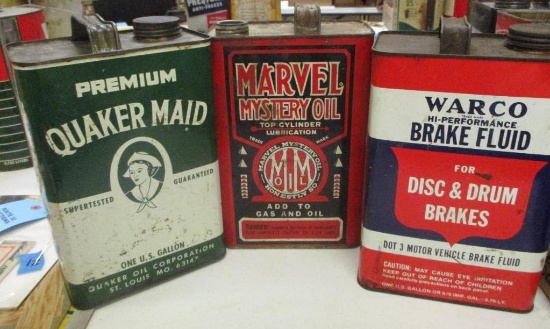 LOT OF 3 AUTOMOTIVE CANS