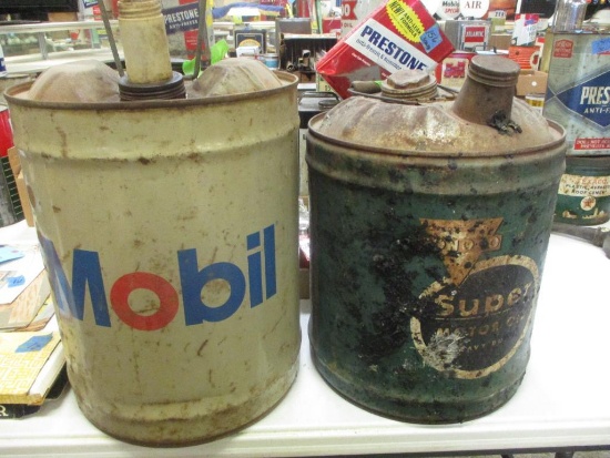 LOT OF 2 GAS CANS