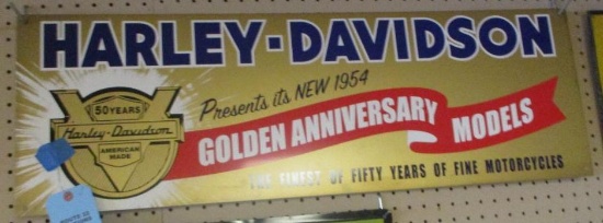 HARLEY DAVIDSON GOLDEN ANN. SIGN