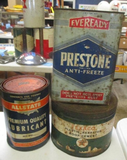 LOT OF 3 AUTOMOTIVE CANS