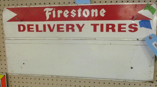 FIRESTONE DELIVERY TIRES ADVERTISING SIGN
