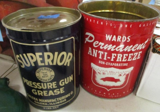 LOT OF 2 AUTOMOTIVE CANS