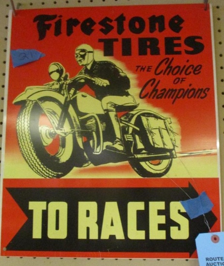 FIRESTONE TIRES ADVERTISING SIGN