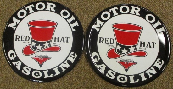 2 MOTOR OIL GAS SIGNS