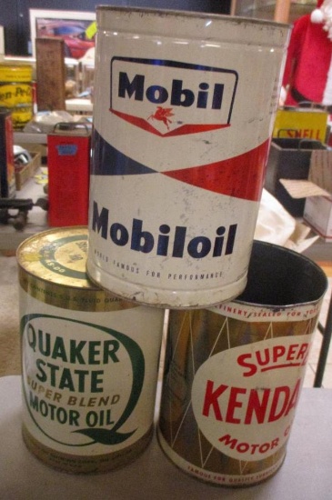 LOT OF 3 AUTOMOTIVE CANS