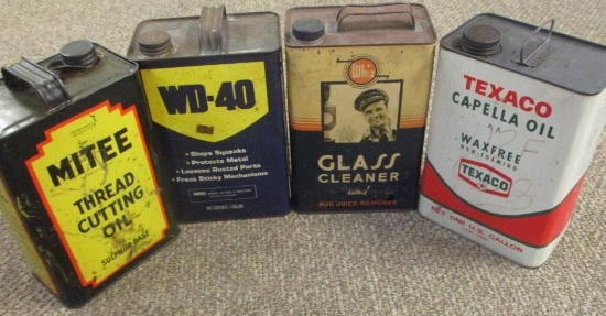 LOT OF 4 AUTOMOTIVE CANS