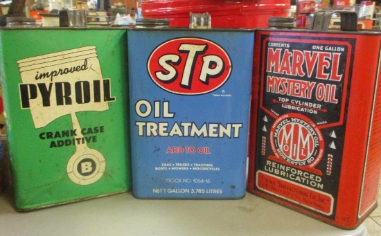 LOT OF 3 AUTOMOTIVE CANS