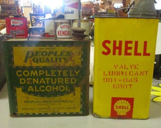 LOT OF 2 AUTOMOTIVE CANS