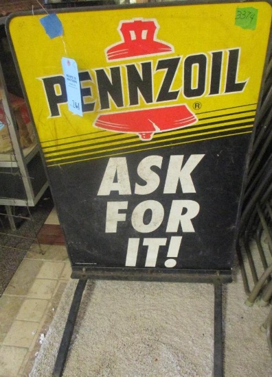 PENNZOIL SIDEWALK SIGN