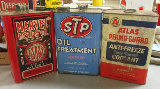 LOT OF 3 AUTOMOTIVE CANS