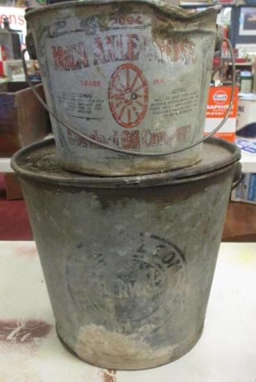 LOT OF 2 GREASE BUCKETS