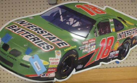 INTERSTATE BATTERIES RACE CAR SIGN