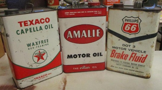 LOT OF 3 AUTOMOTIVE CANS