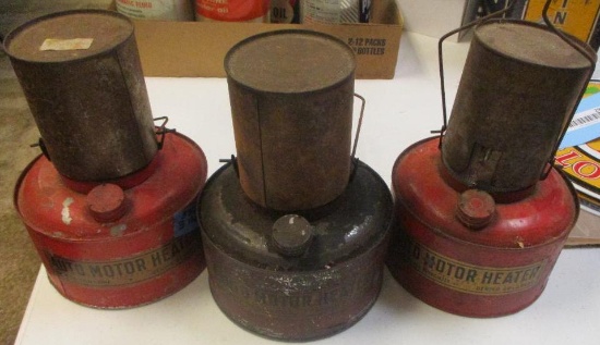 LOT OF 3 AUTO MOTOR HEATERS