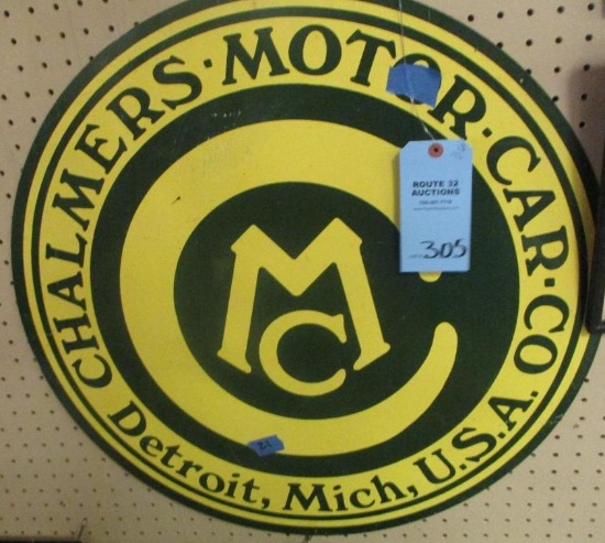CHALMER'S MOTOR CAR SIGN