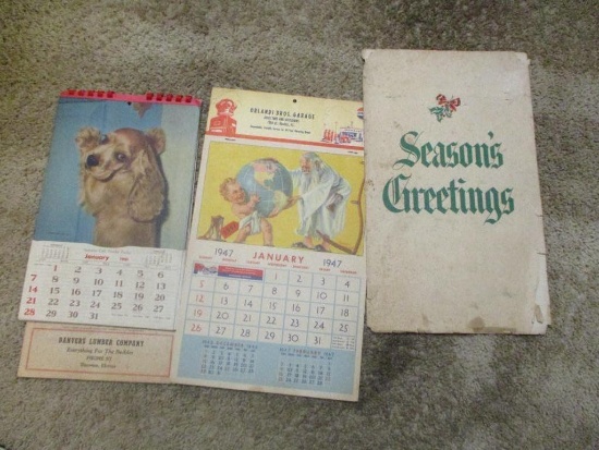 LOT OF VINTAGE CALENDERS
