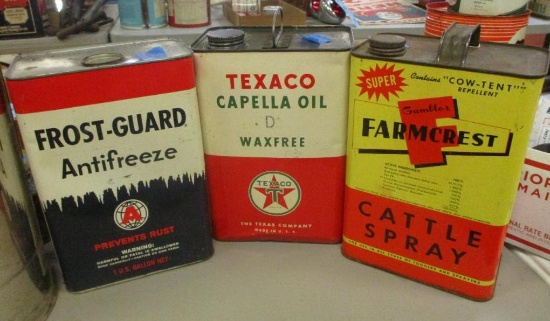 LOT OF 3 AUTOMOTIVE CANS