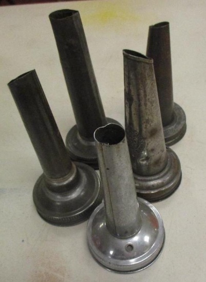 LOT OF 5 OIL JAR TOPPERS
