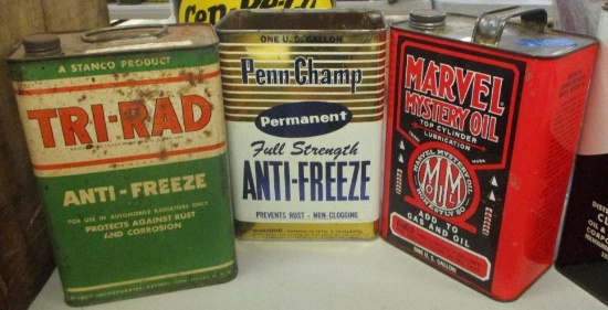 LOT OF 3 AUTOMOTIVE CANS
