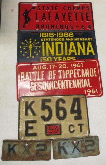 LOT OF 6 LICENSE PLATES