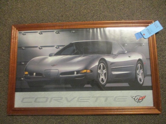 FRAMED CORVETTE POSTER