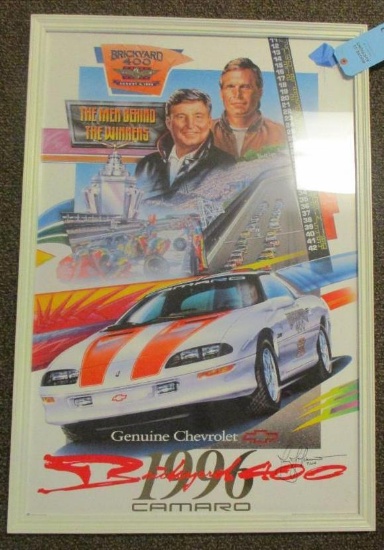 BRICKYARD RACE FRAMED POSTER