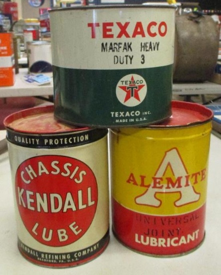 LOT OF 3 AUTOMOTIVE CANS
