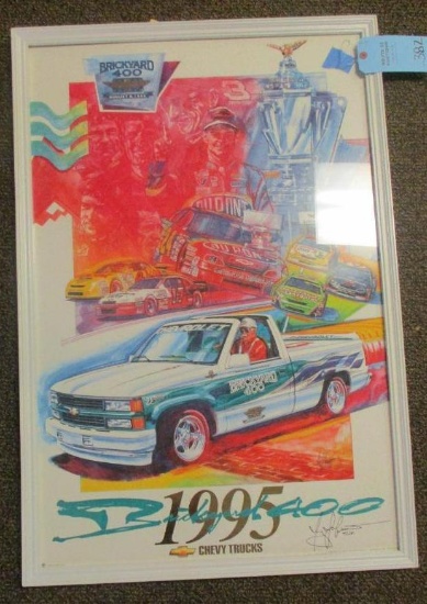 BRICKYARD RACE FRAMED POSTER