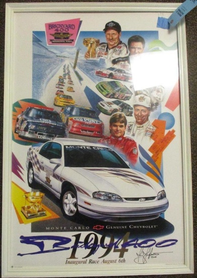 BRICKYARD RACE FRAMED POSTER