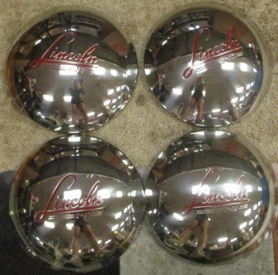 LOT OF 4 LINCOLN HUB CAP COVERS