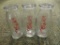 3 VINTAGE ANNIE OAKLEY MILK BOTTLES