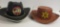 2 VINTAGE CHILDS COWBOY HATS
