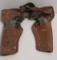 VINTAGE CHILDS HOLSTER AND CAP GUN SET