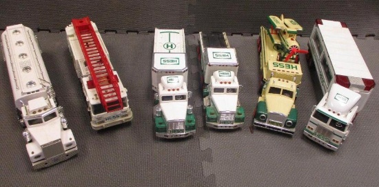 LOT OF 6 HESS TRUCKS