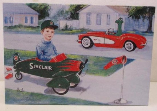SINCLAIR 1938 AIRKING PEDAL PLANE BANK