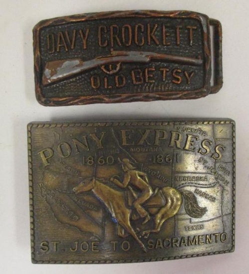 LOT OF 2 BELT BUCKLES